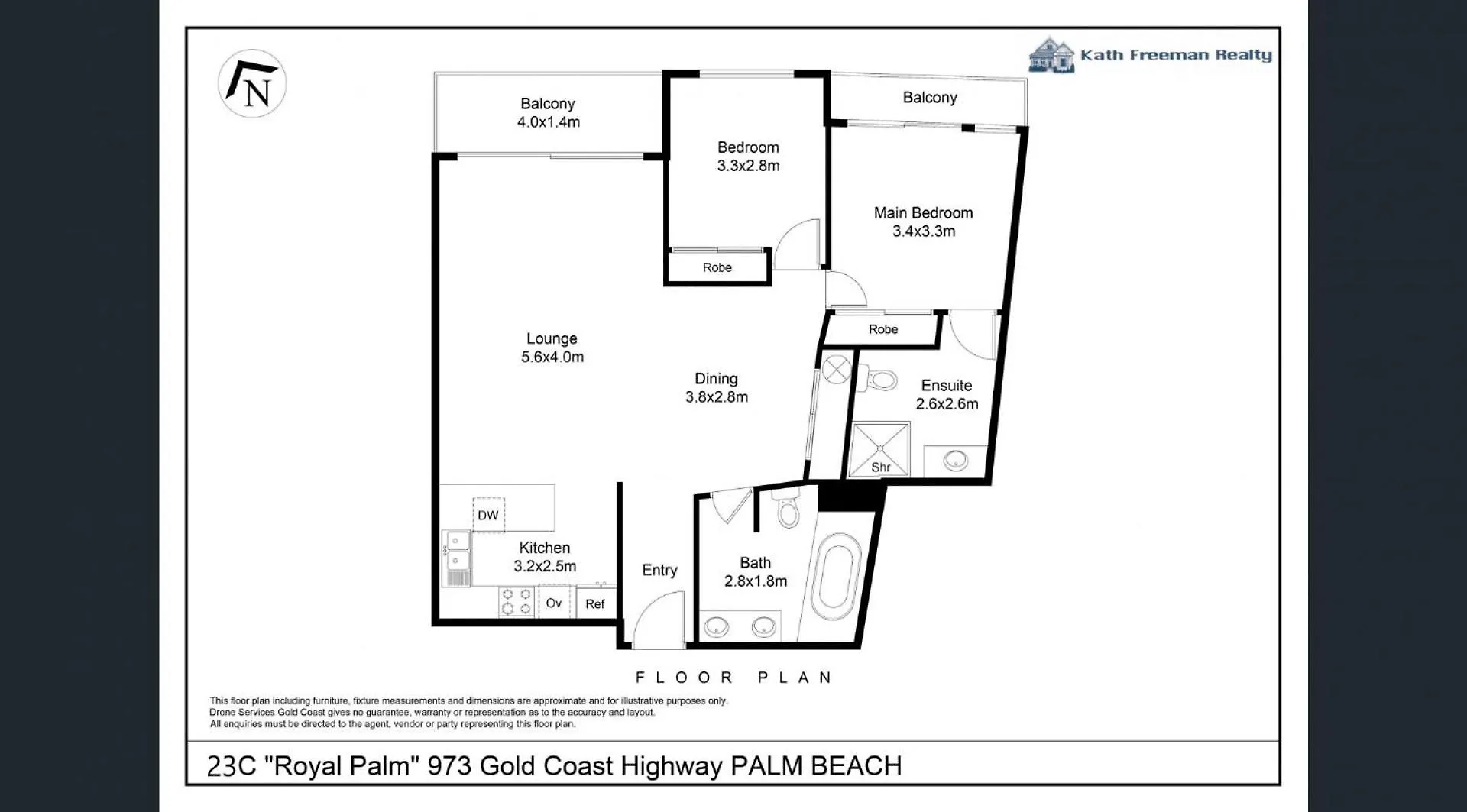 2-Bedroom Apartment With Impeccable Ocean Views Gold Coast